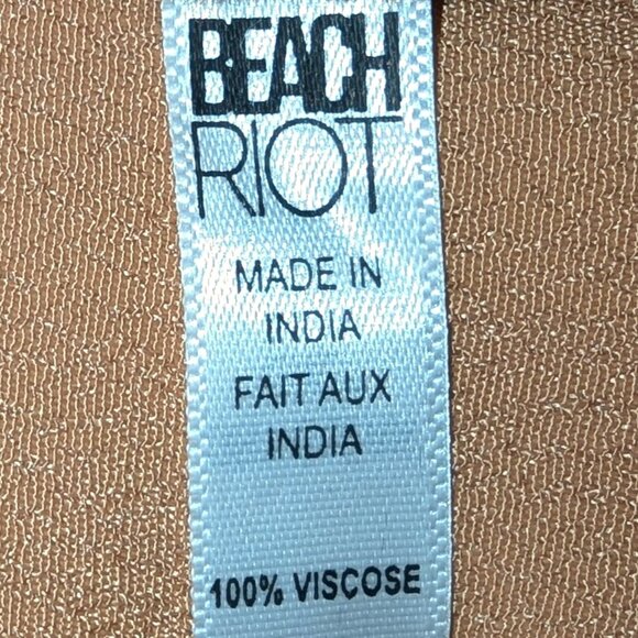 Beach Riot | “Ivy” Long Sleeve Mini Dress with Velvet Polka Dots | Size Small - Picture 13 of 14